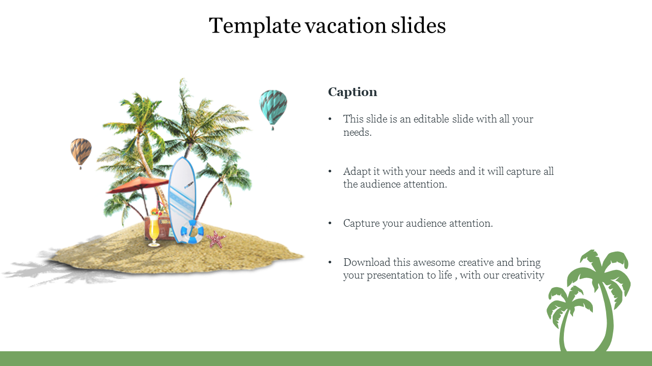 Template vacation slides 